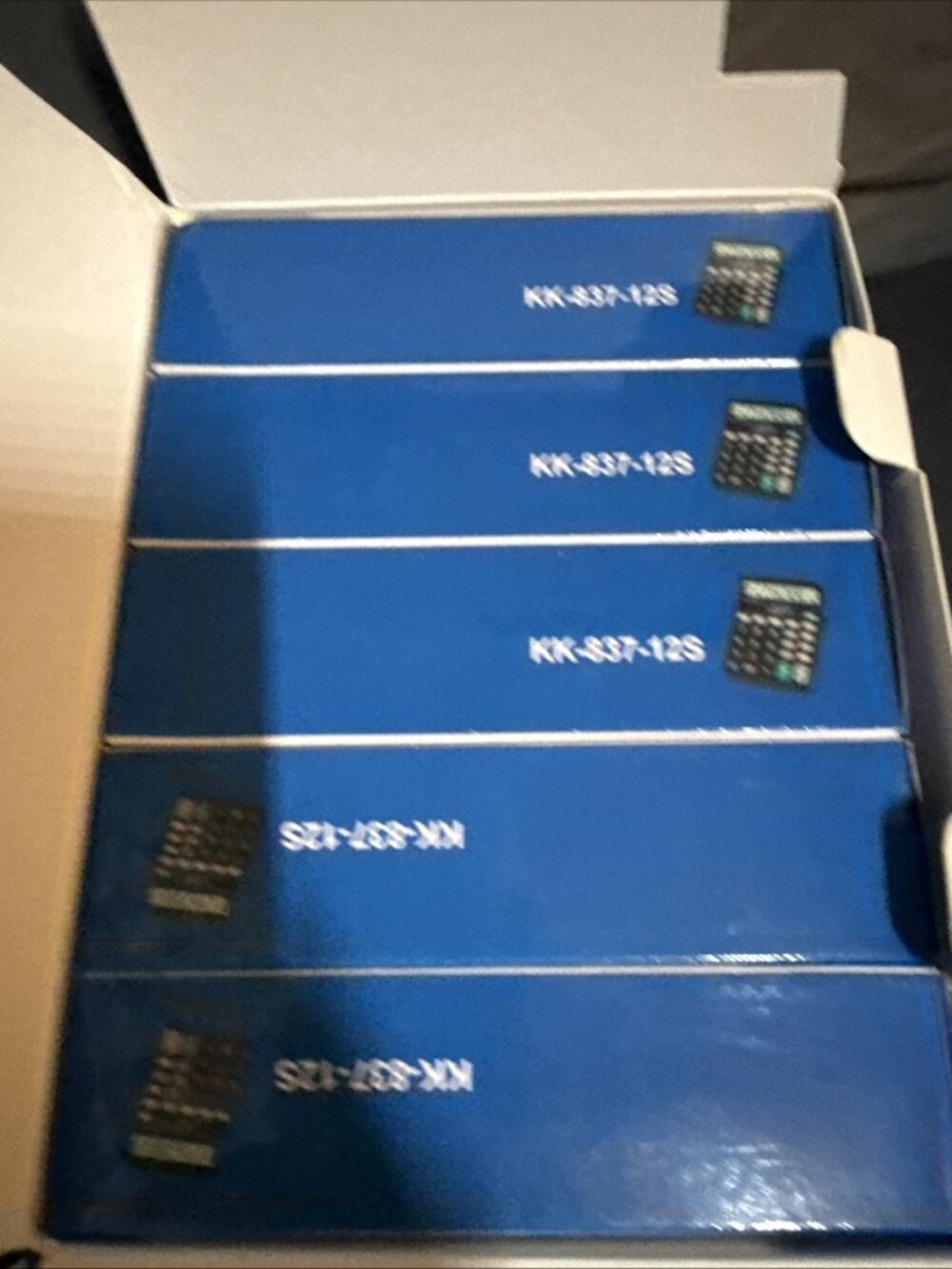 Lot of 5-Calculators Bestwya Solar Power Black KK83712S 5 Pack 12 Digit Open Box